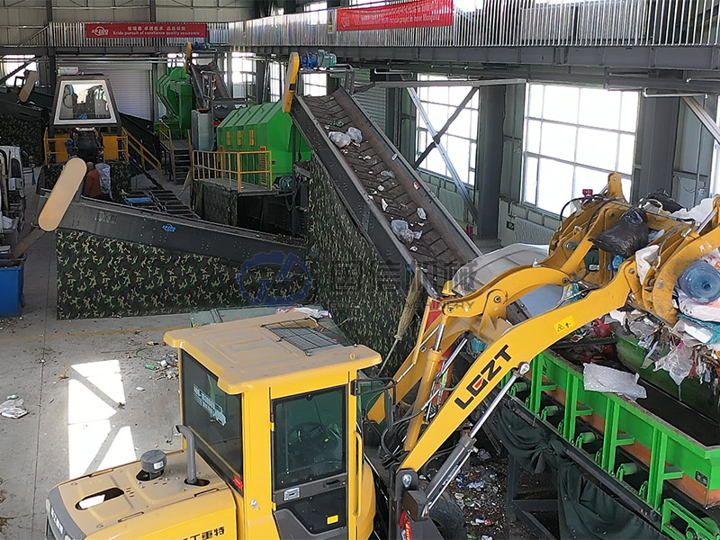 三亚垃圾分选设备筛分现场