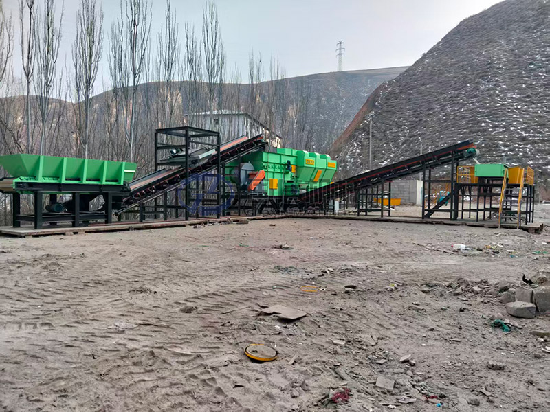 广西南宁建筑装修垃圾分拣现场